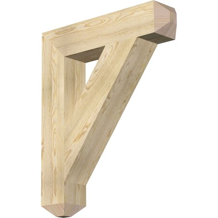 Ekena Millwork Traditional Craftsman Rough Sawn Bracket, Douglas Fir, 6"W x 30"D x 36"H BKT06X30X36TRA04RDF